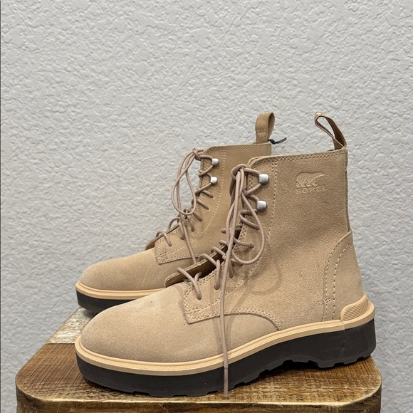 Sorel Hi Line Lace Up Suede Combat Boots Size 6.5 NEW - Picture 5 of 8
